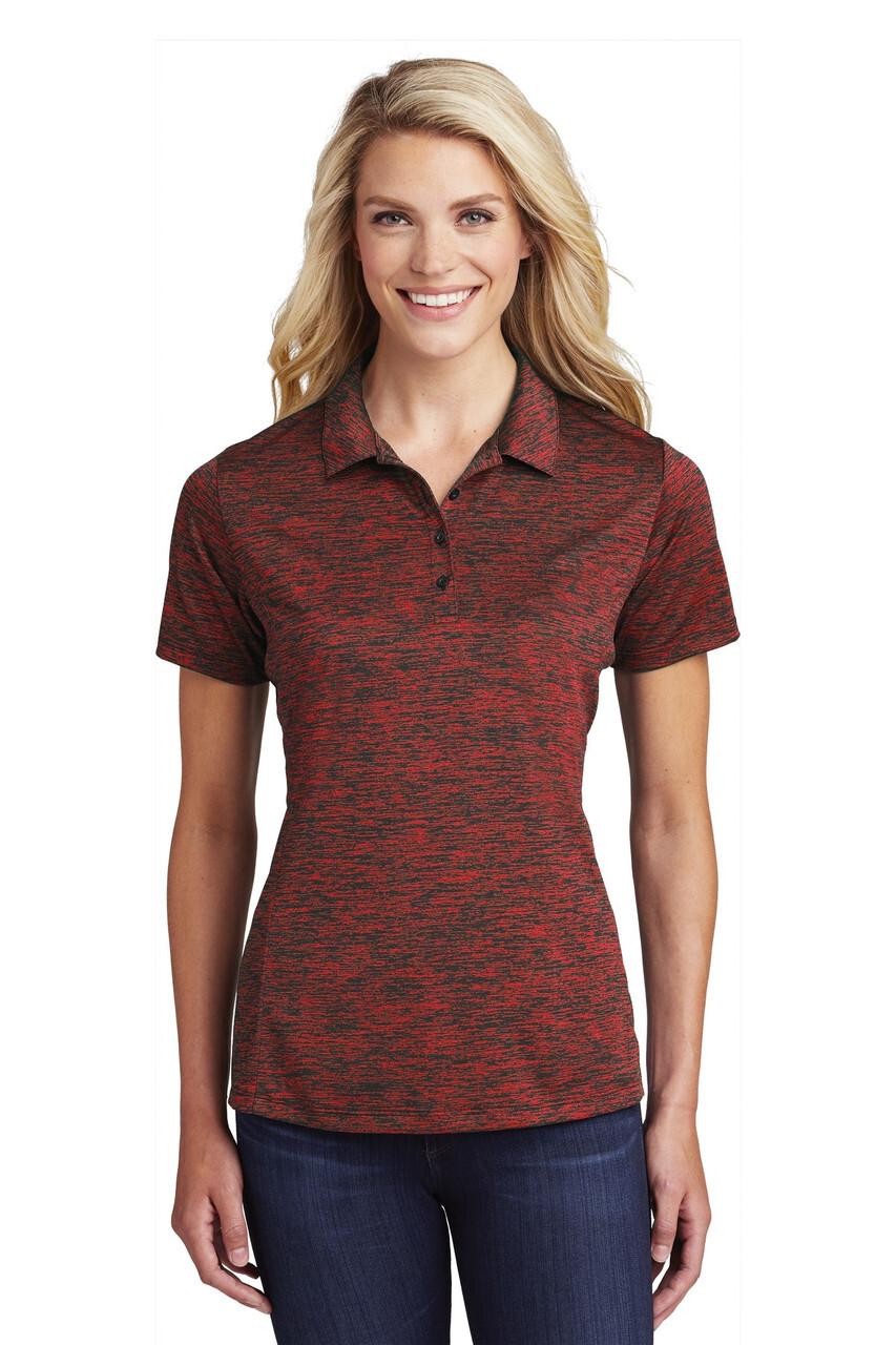 Sport-Tek - Ladies PosiCharge Electric Heather Polo